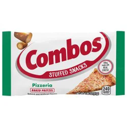 COMBOS Stuffed Snacks Pizzeria Baked Pretzel Snacks, 1.8 oz Bag, 18 ct Box (Pack of 2)
