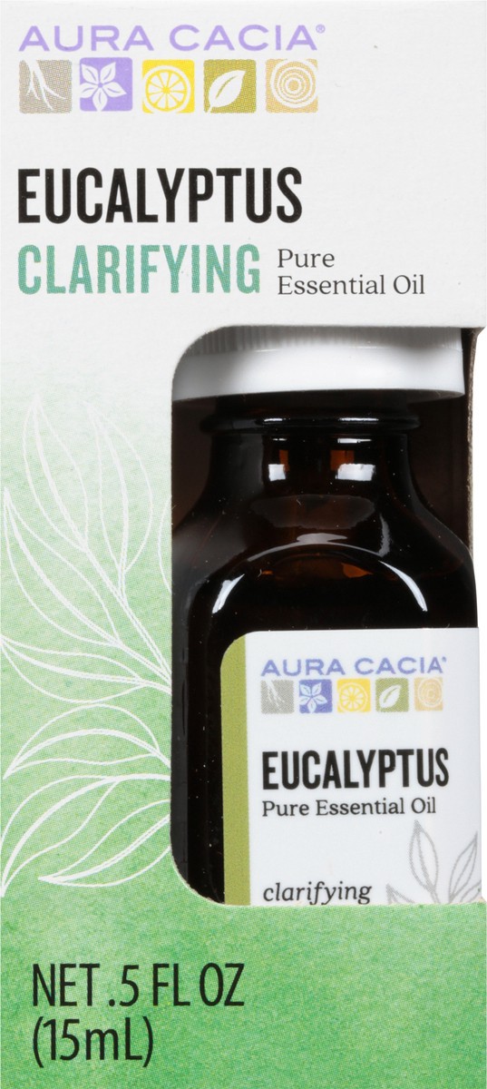 slide 1 of 9, Aura Cacia Eucalyptus Essential Oil, 0.5 fl oz