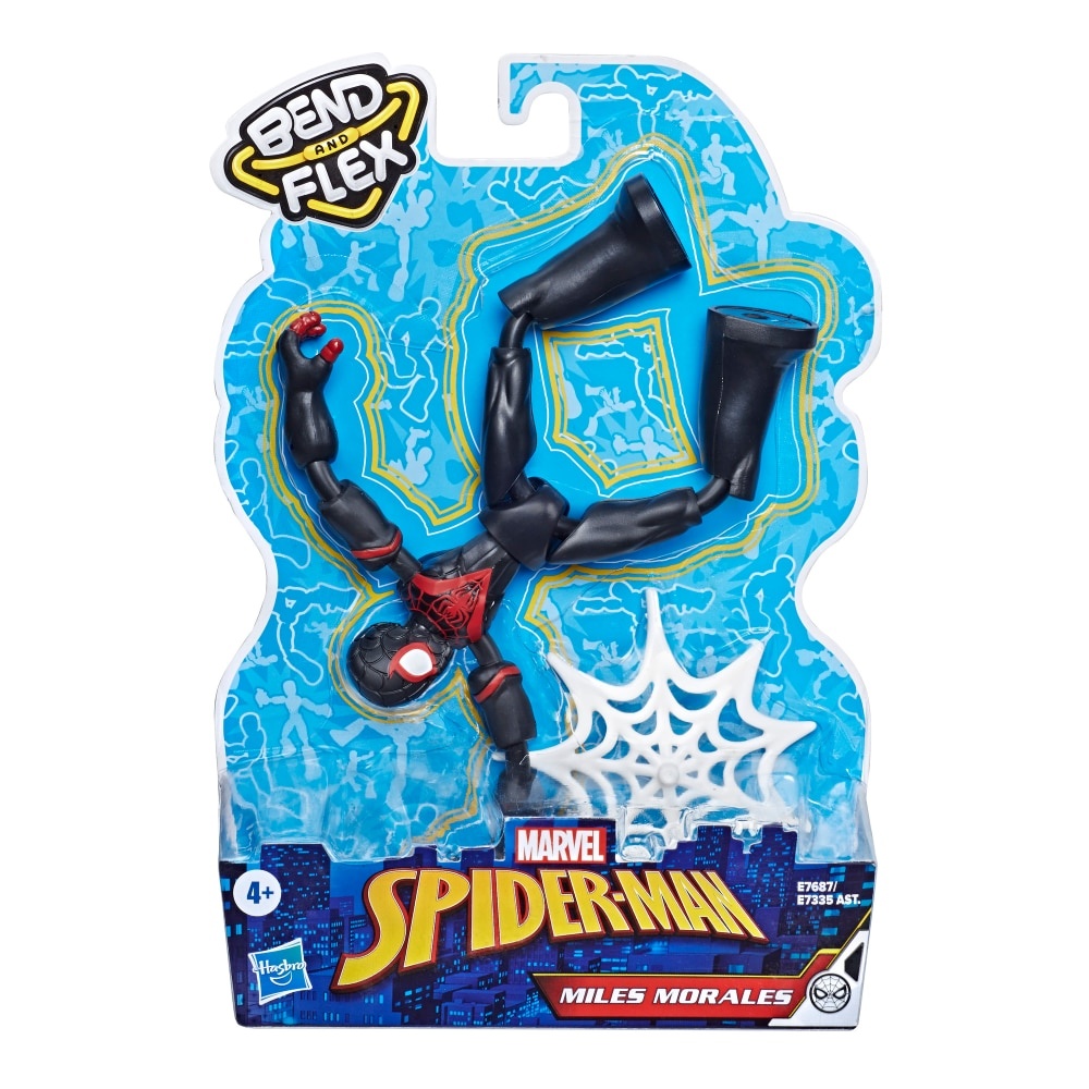 slide 1 of 1, Hasbro Bend And Flex Marvel Spider-Man Miles Morales Action Figure, 1 ct