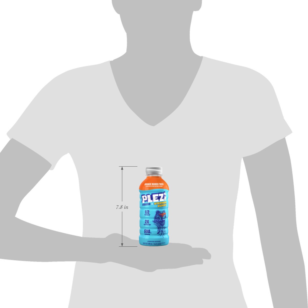 slide 9 of 9, PLEZi Hydration, Orange Mango 16.9 oz, 16.9 fl oz