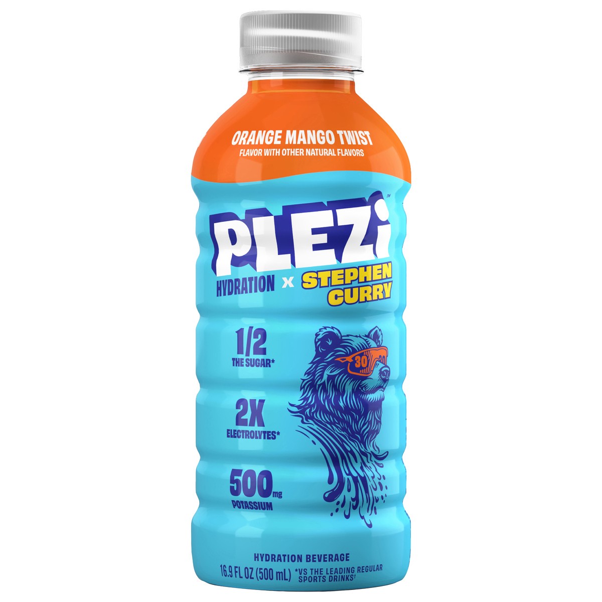 slide 1 of 9, PLEZi Hydration, Orange Mango 16.9 oz, 16.9 fl oz