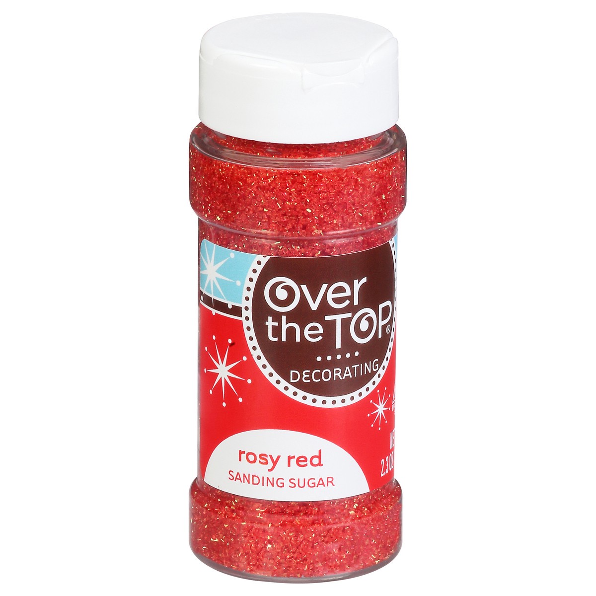slide 2 of 11, Over The Top Decorating Sanding Sugar, Rosy Red, 2.3 oz
