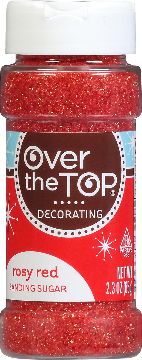 slide 9 of 11, Over The Top Decorating Sanding Sugar, Rosy Red, 2.3 oz