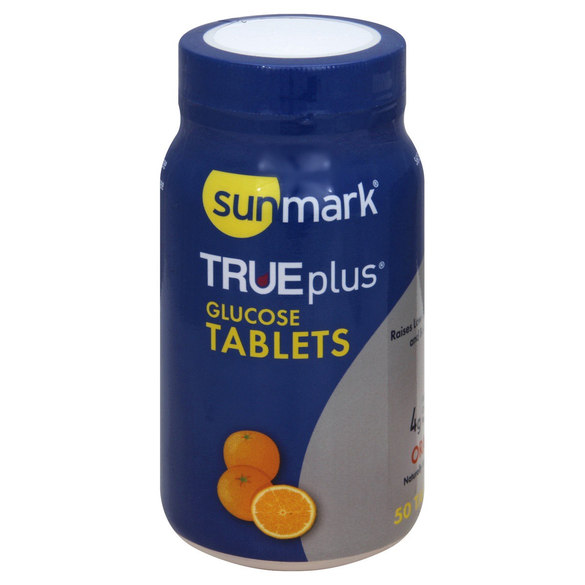 slide 1 of 2, Sunmark True Plus Orange Glucose 50 Tablets, 50 ct