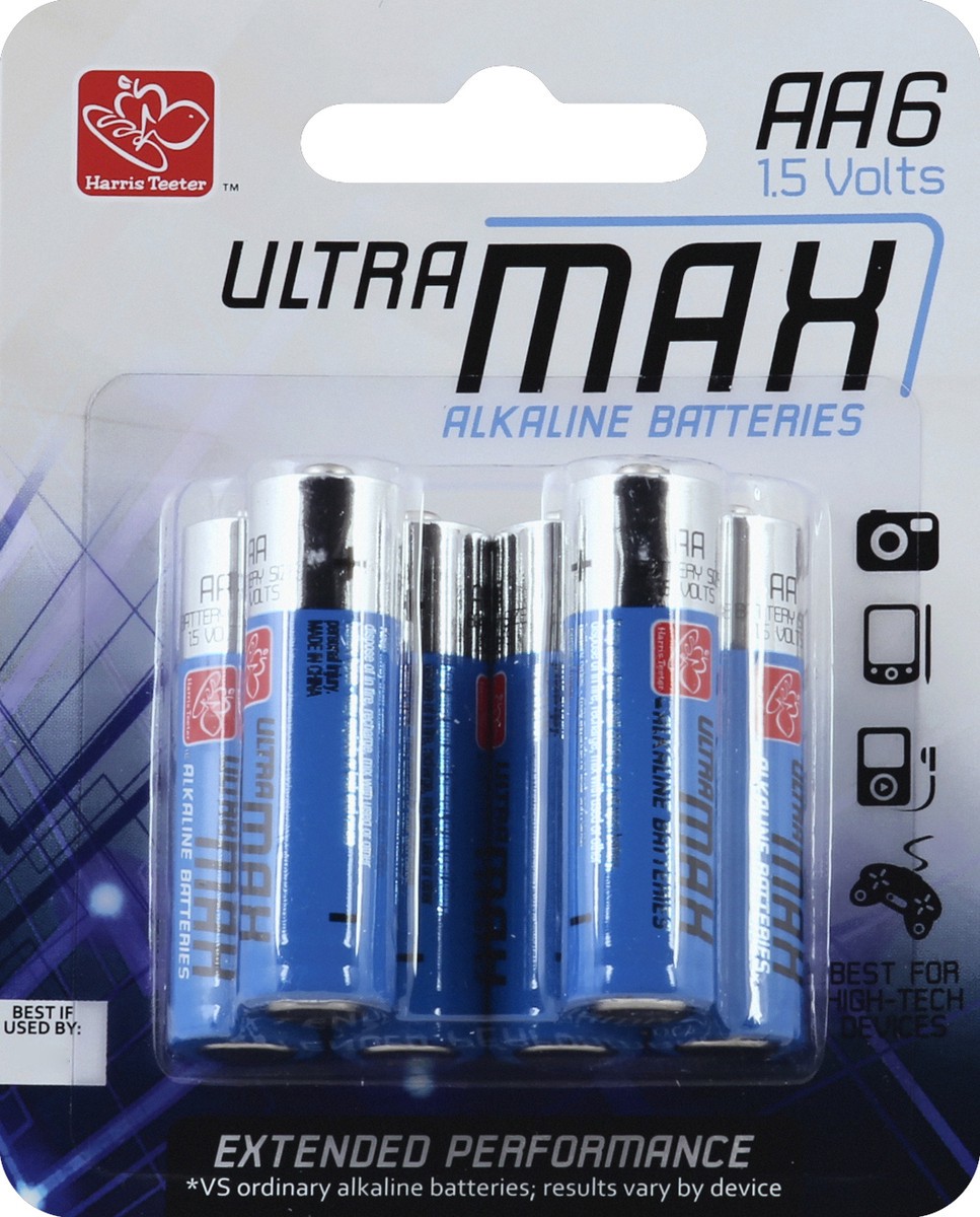 slide 2 of 2, Harris Teeter Aa Battery Ultra, 6 ct