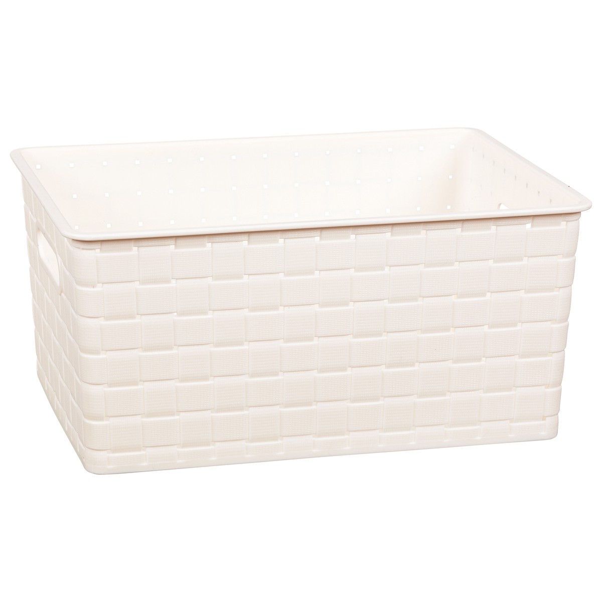 slide 8 of 9, Whitmor Large Woven Storage Basket Ivory, 1 ct