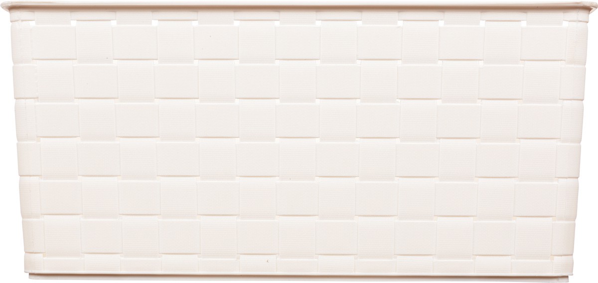 slide 5 of 9, Whitmor Large Woven Storage Basket Ivory, 1 ct