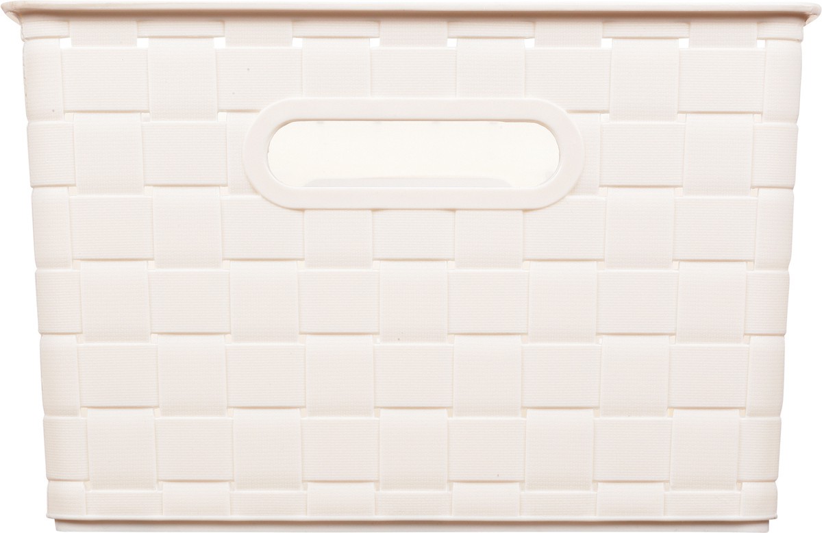 slide 4 of 9, Whitmor Large Woven Storage Basket Ivory, 1 ct