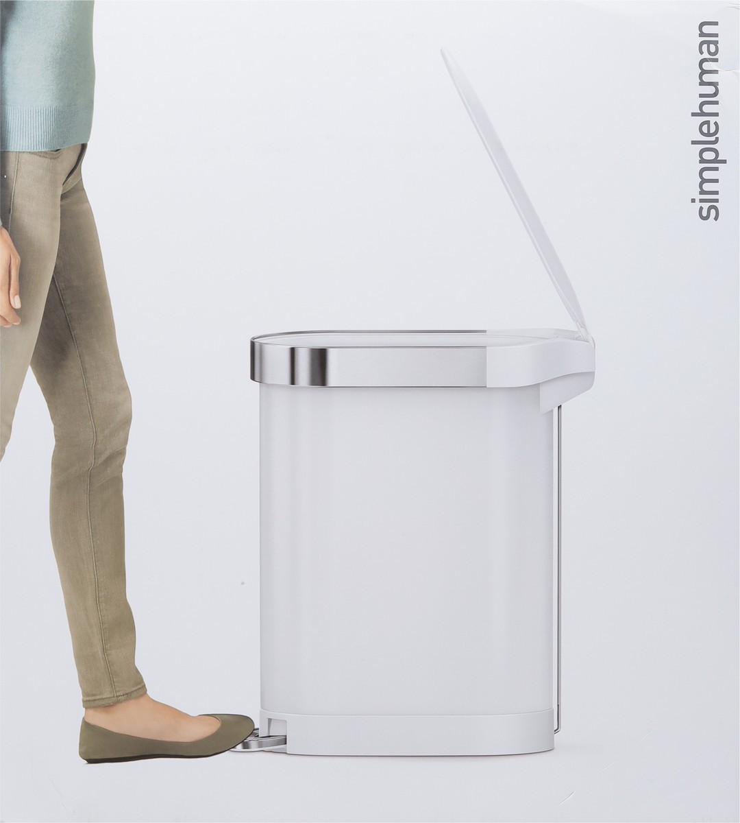 slide 5 of 10, simplehuman 45L Slim Step Can 1 ea, 45 liter