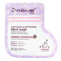 The Crème Shop Soothing & Softening Foot Mask - Lavender + Coconut Oil