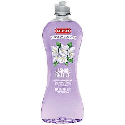 slide 1 of 1, H-E-B Limited Edition Ultra Concentrated Jasmine Breeze Dish Soap, 22 oz