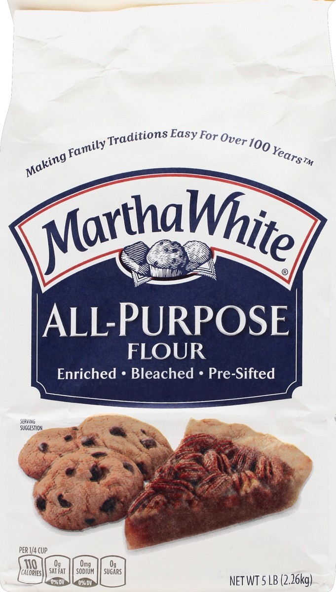 slide 3 of 6, Martha White All-Purpose Flour 5 lb, 5 lb