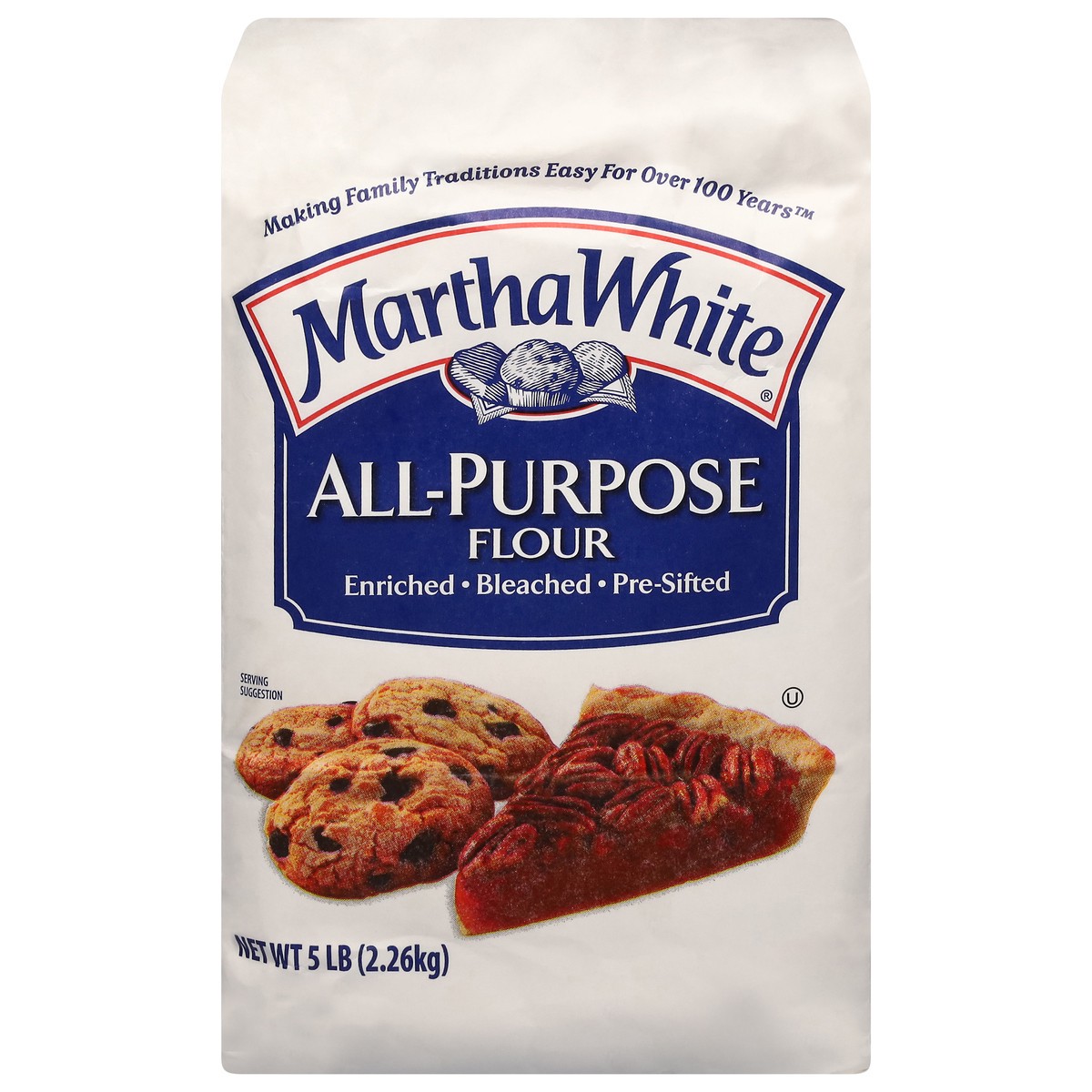 slide 1 of 6, Martha White All-Purpose Flour 5 lb, 5 lb