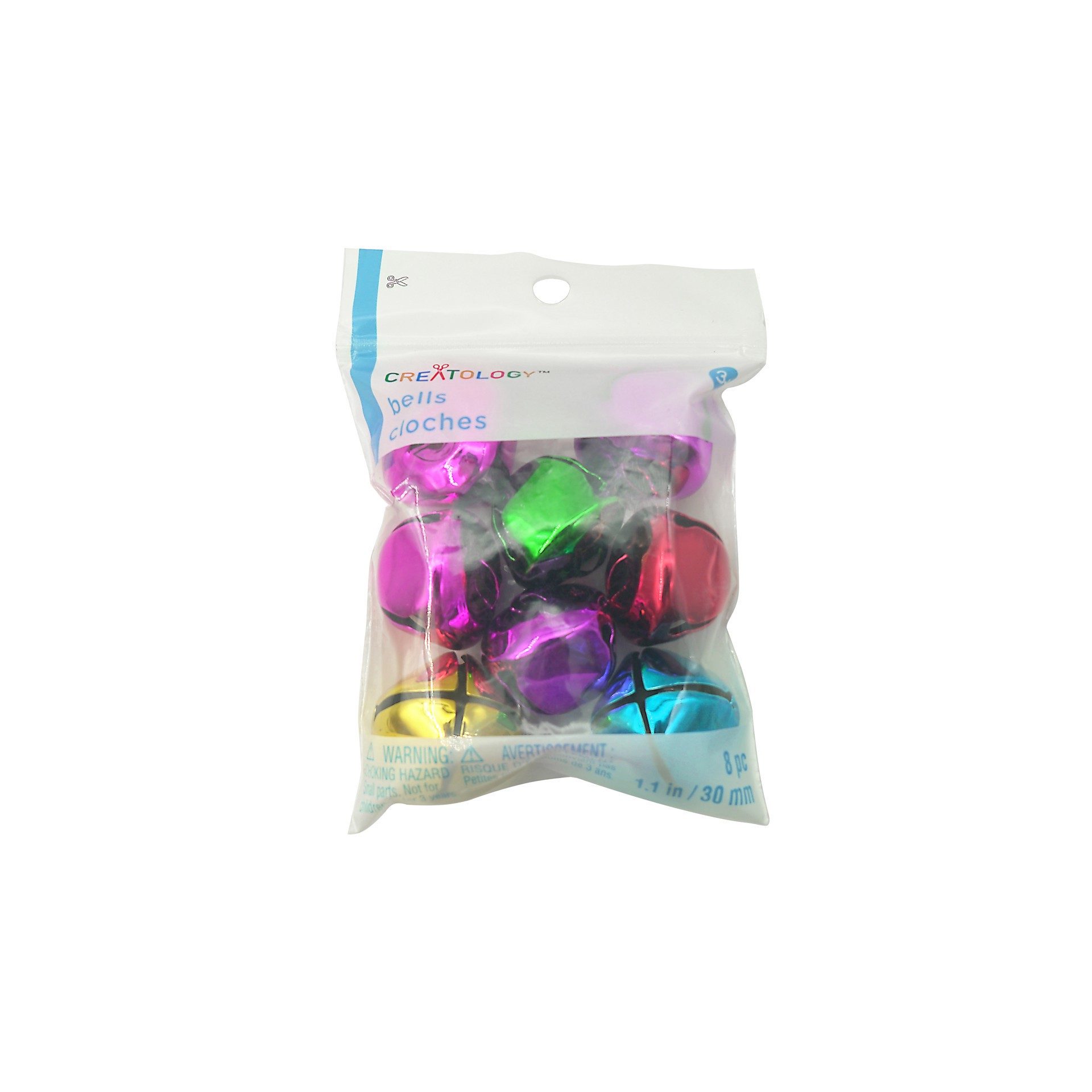 slide 2 of 3, 30mm Assorted Jingle Bells By Creatology, 8ct., 30 mm