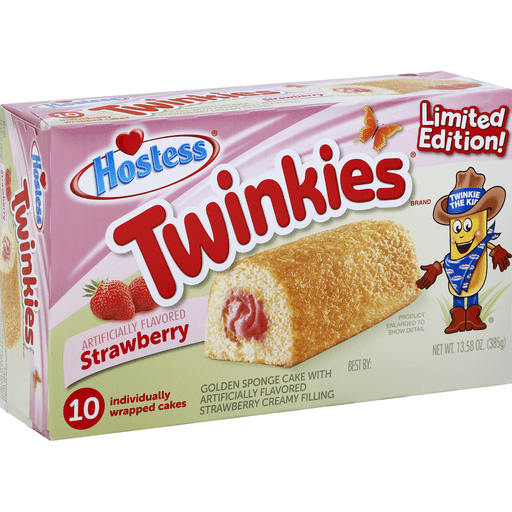 slide 2 of 2, Hostess Xtreme Strawberry Creme Twinkies, 10 ct