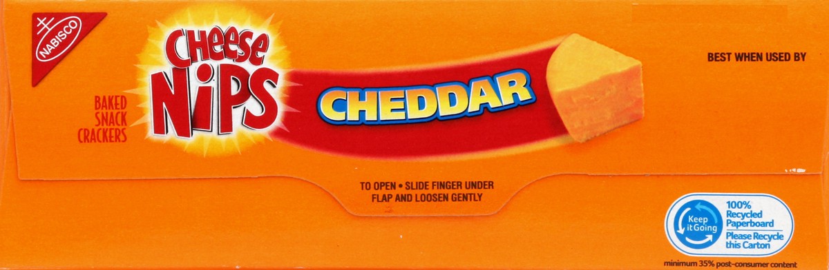 slide 2 of 6, Cheese Nips Cheddar Baked Snack Crackers, 12 oz