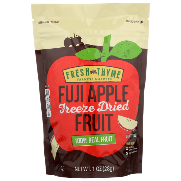 slide 1 of 1, Fresh Thyme Farmers Market Fuji Apple Freeze Dried Fruit, 1 oz