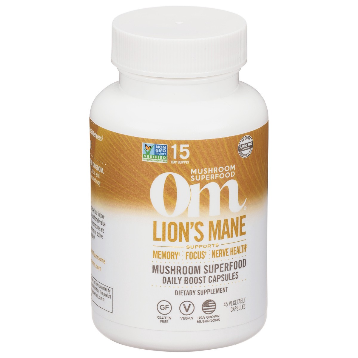 slide 2 of 9, Om Mushroom Lion's Mane Mushroom Superfood Daily Boost Capsules, 1 ct