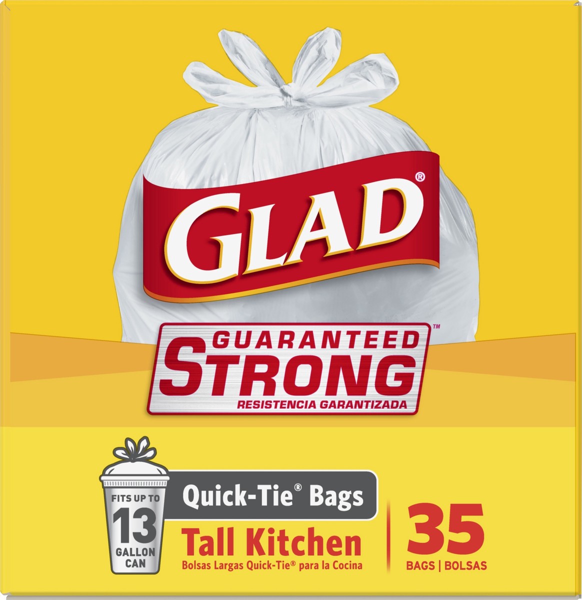 slide 4 of 4, Glad Strong Tall Kitchen, 35 ct