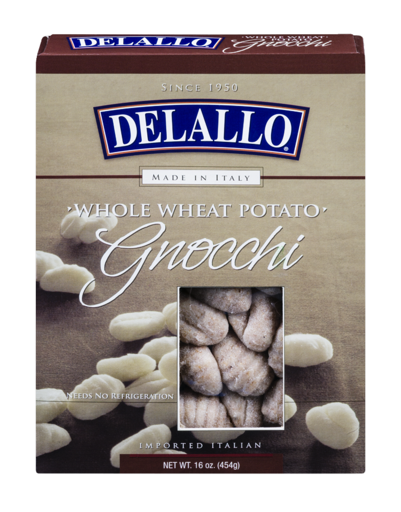 slide 1 of 5, DeLallo Potato Whole Wheat Gnocchi, 16 oz