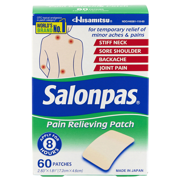 slide 1 of 1, Salonpas Pain Relieving Patch, 40 ct