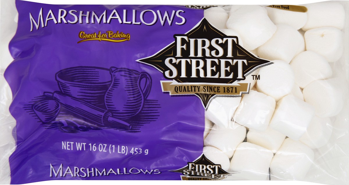 slide 5 of 6, First Street Marshmallows, 16 oz