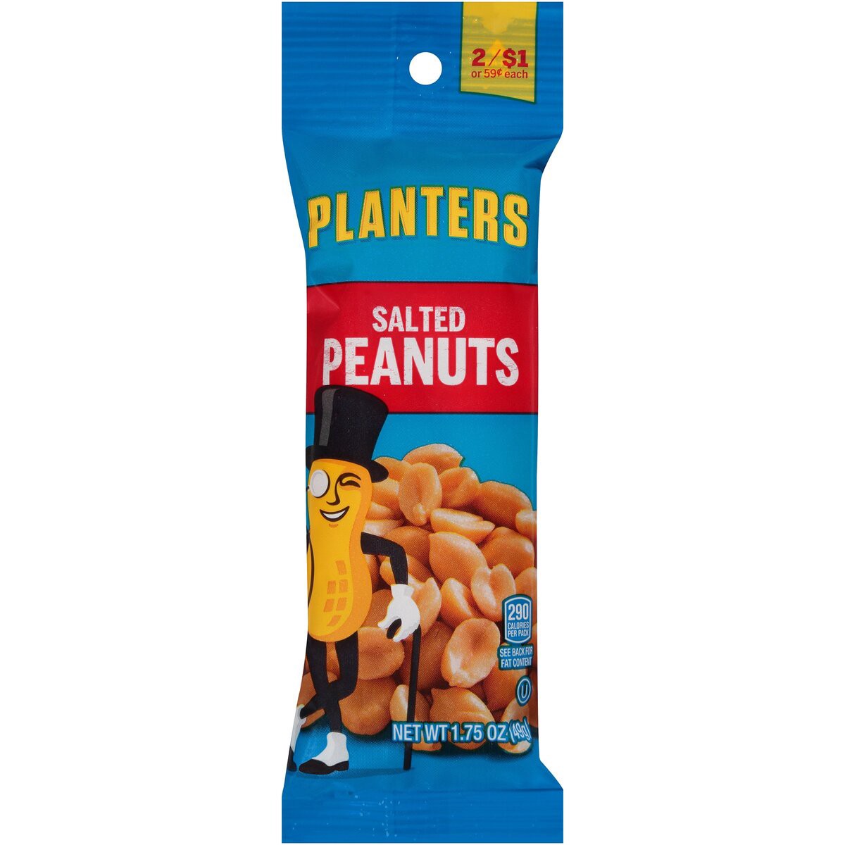 slide 1 of 7, Planters Salted Peanuts, 1.75 oz