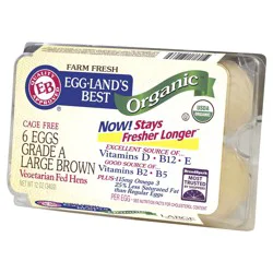 Eggland's Best Organic Large Brown Eggs - 6 ct