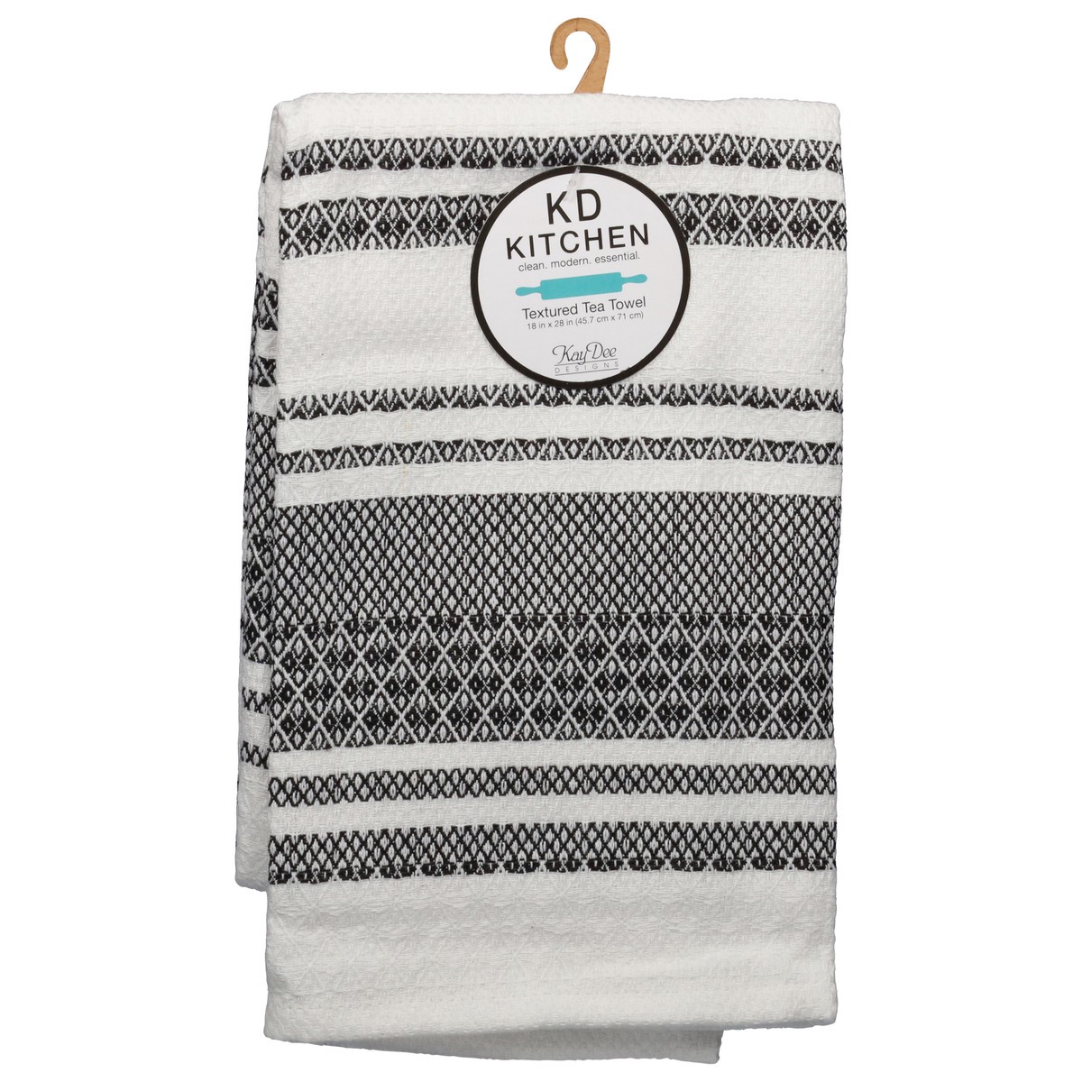 slide 7 of 11, KD Kitchen Onyx Textured Tea Towel 1 ea, 1 ct