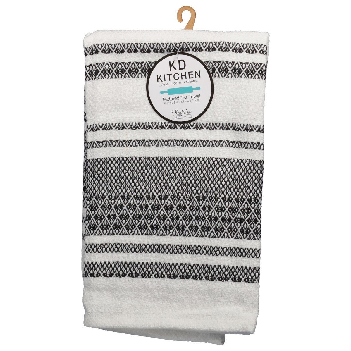 slide 10 of 11, KD Kitchen Onyx Textured Tea Towel 1 ea, 1 ct