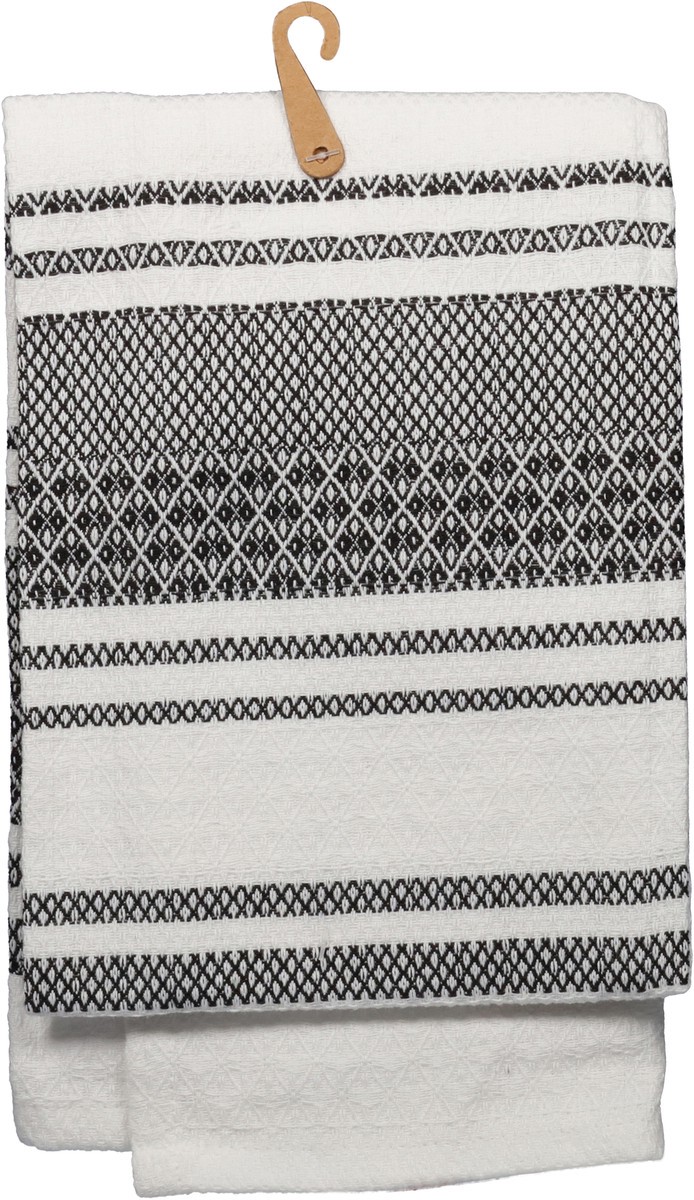 slide 3 of 11, KD Kitchen Onyx Textured Tea Towel 1 ea, 1 ct