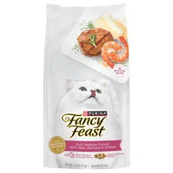 Purina Fancy Feast Dry Cat Food Filet Mignon Flavor With Seafood and Shrimp