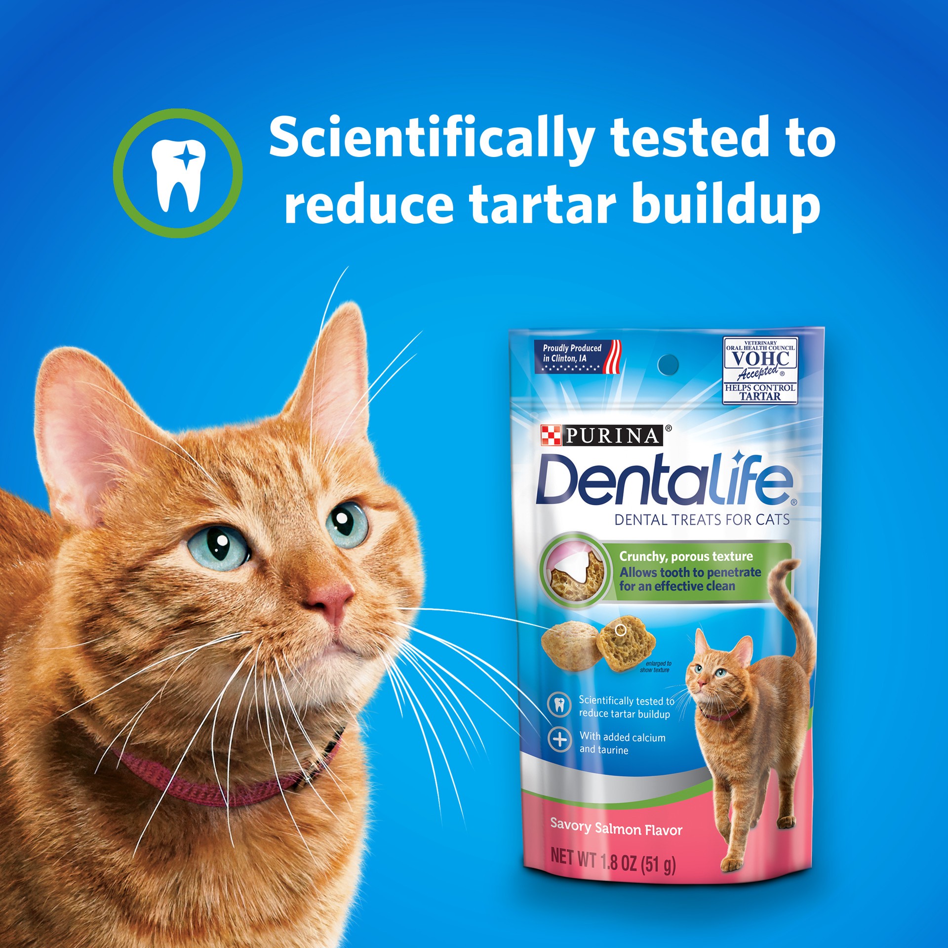 slide 7 of 9, PET-DSD Purina Dental Life Dental Treats For Cats Savory Salmon, 1.8 oz