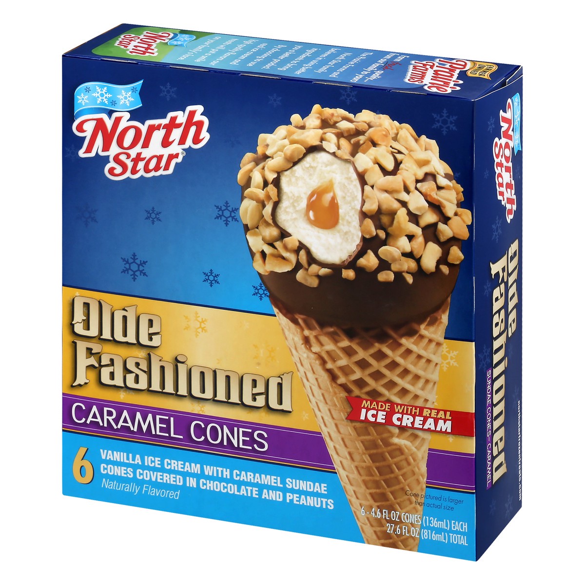 slide 9 of 13, North Star Caramel Cones Ice Cream 6 ea, 6 ct