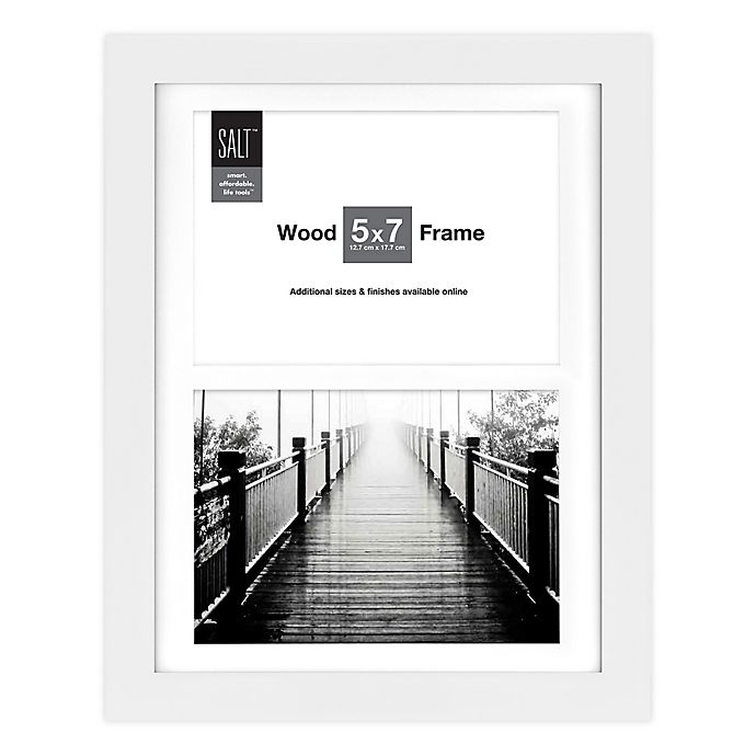 slide 1 of 2, SALT Gallery 2-Photo Matted Picture Frame - White, 1 ct