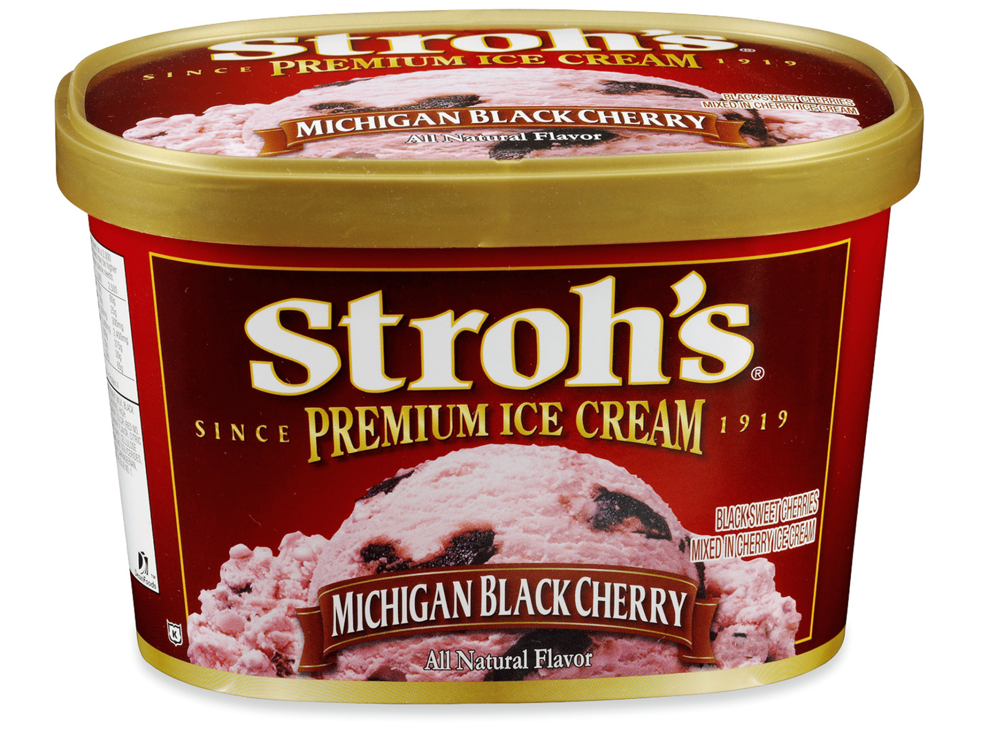 slide 1 of 1, STROHS Stroh's Black Cherry Ice Cream 48 oz., 48 oz