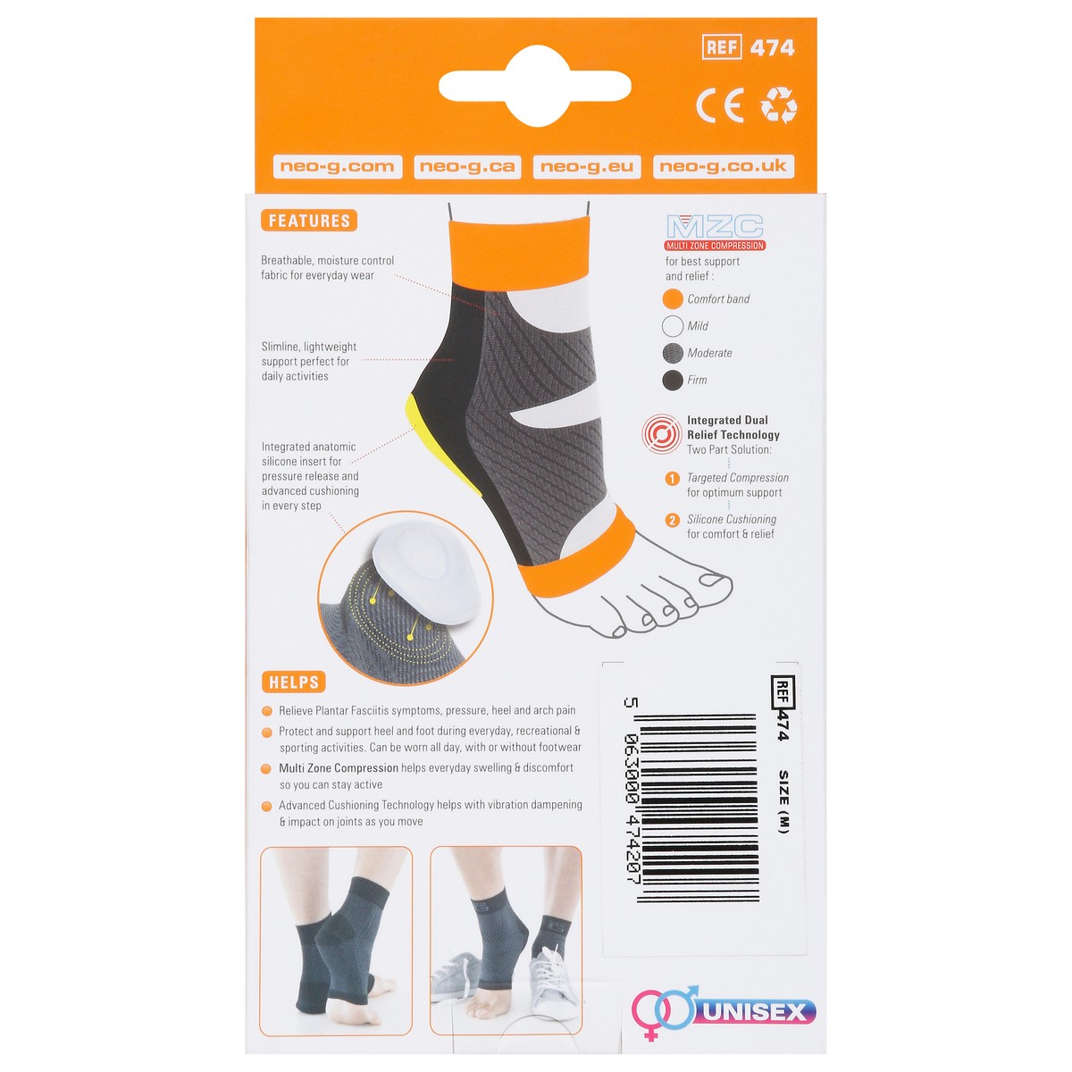 slide 5 of 13, Neo G Plantar Fasciitis Everyday Support, Medium, 1 ct