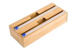 Core Kitchen Bamboo Foil And Plastic Wrap Organizer