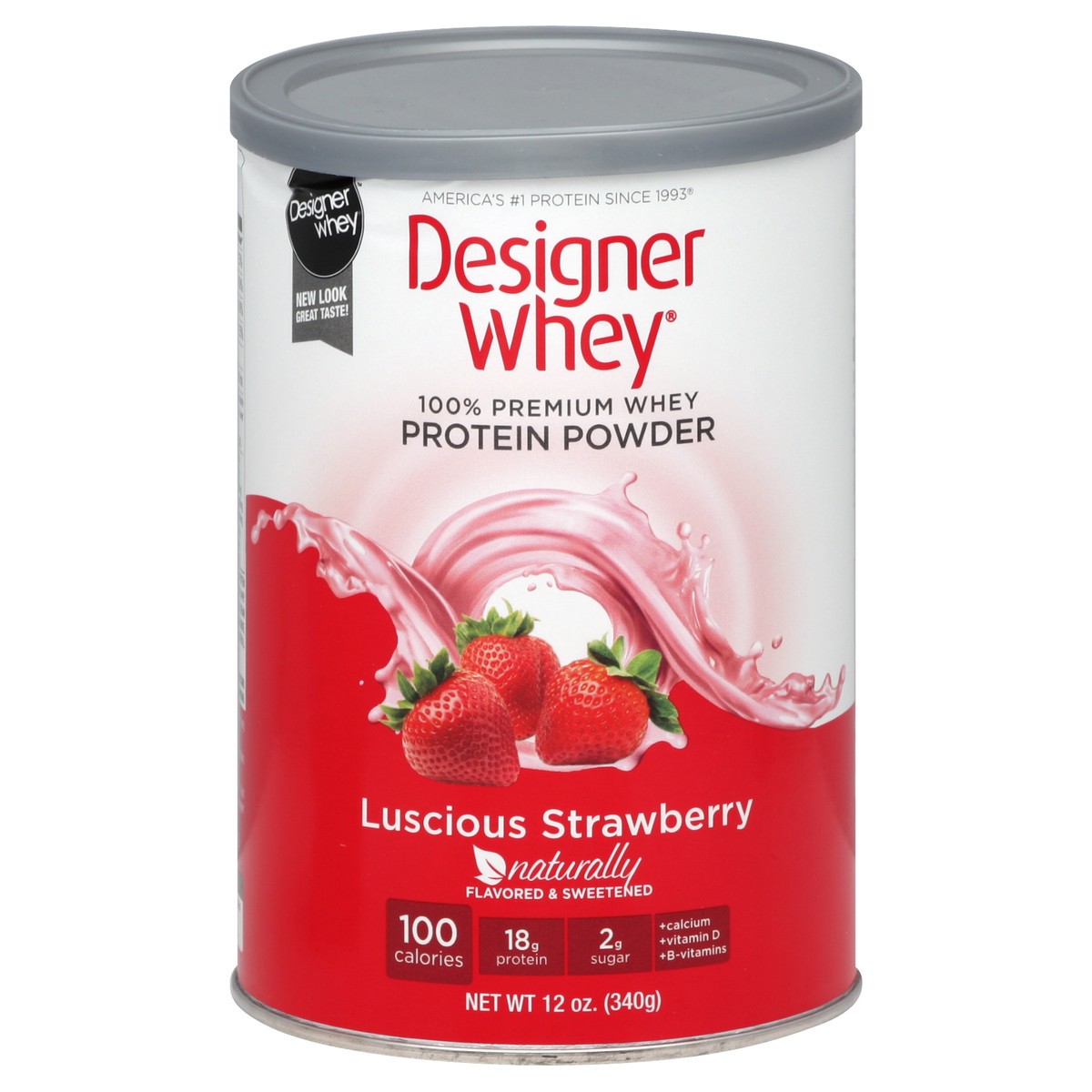 slide 2 of 3, Designer Whey Protein Powder 12 oz, 12.7 oz