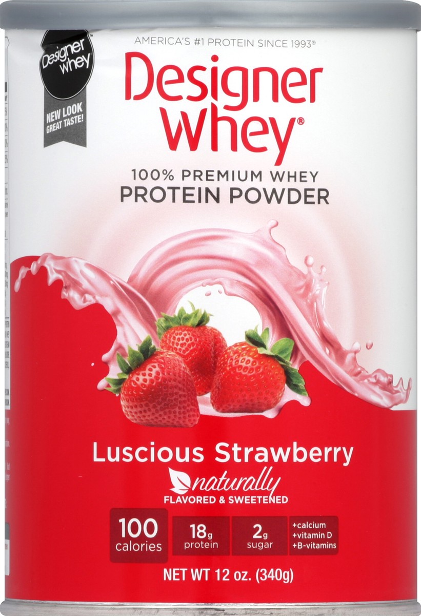 slide 1 of 3, Designer Whey Protein Powder 12 oz, 12.7 oz