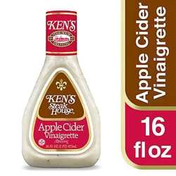 Kens Steak House Apple Cider Vinaigrette Salad Dressing Light - 16 fl oz