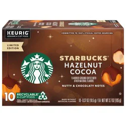 Starbucks Hazelnut Cocoa Ground Coffee K-Cup Pods 10 ct 3.7 oz