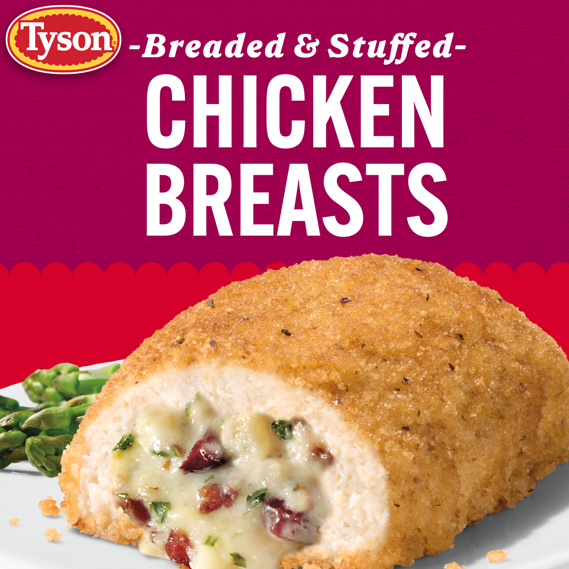 slide 2 of 10, Tyson Frozen Stuffed Chicken Breasts Creme Brie Apple, 6 Count, 6 ct