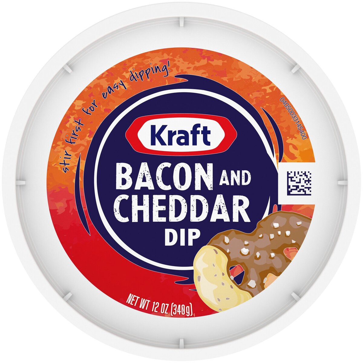 slide 6 of 9, Kraft Bacon & Cheddar Dip, 12 oz Tub, 12 oz