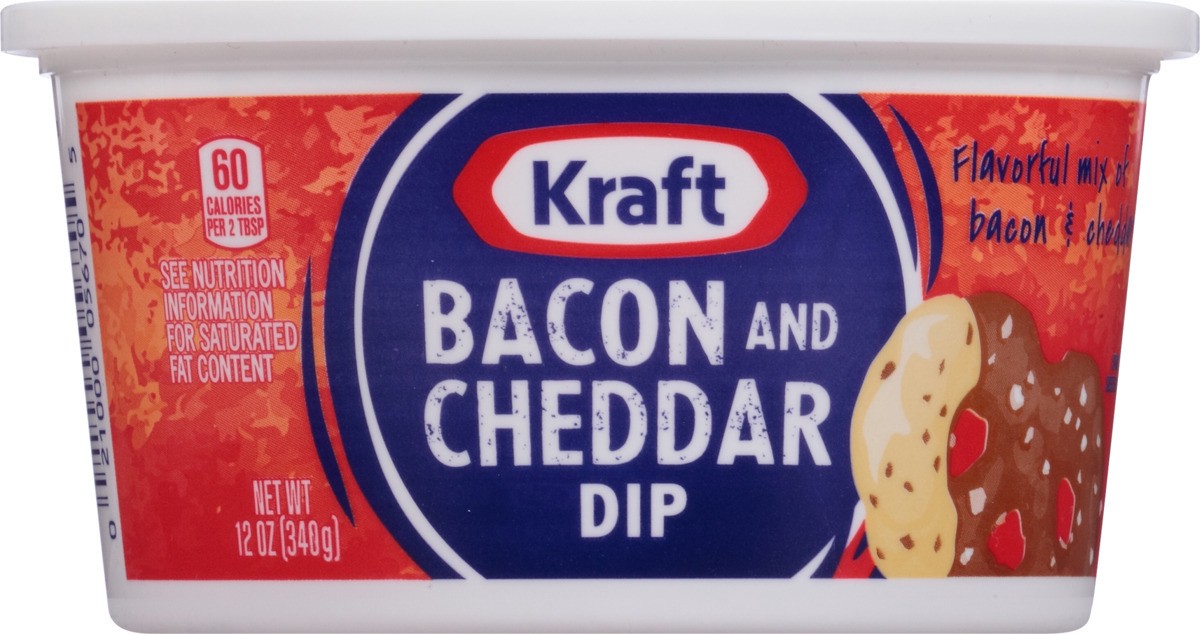 slide 9 of 9, Kraft Bacon & Cheddar Dip, 12 oz Tub, 12 oz