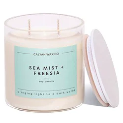Calyan Wax Co. Sea Mist + Freesia Soy Candle