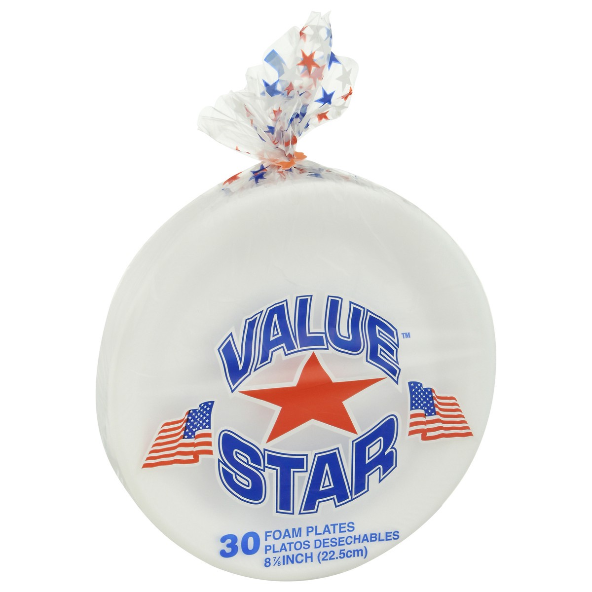 slide 8 of 11, Value Star Disposable Foam Plate 8 7/8", 30 ct