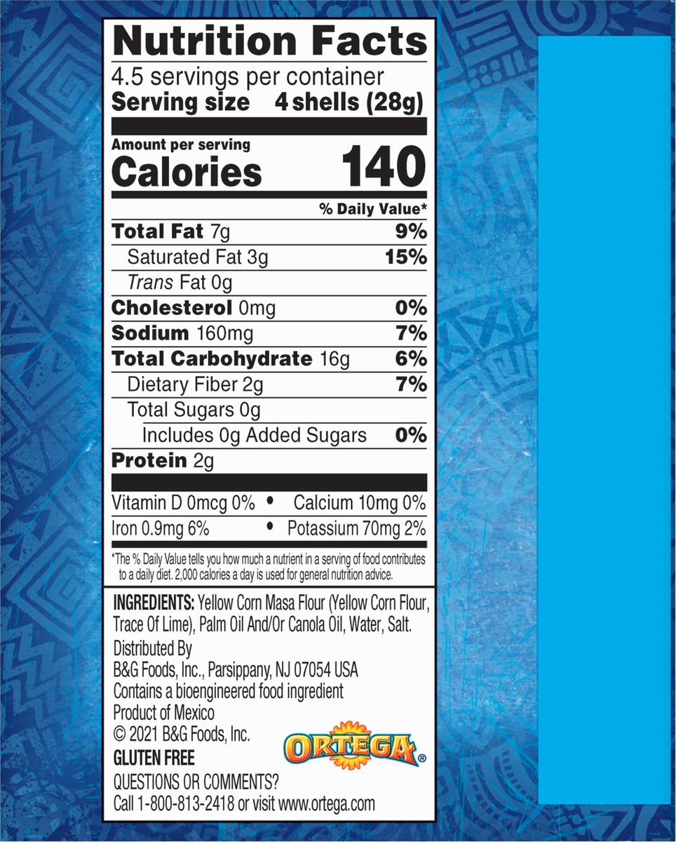 slide 2 of 14, Ortega Mini Yellow Corn Taco Shells, Kosher, 18 Count, 4.4 oz, 18 ct