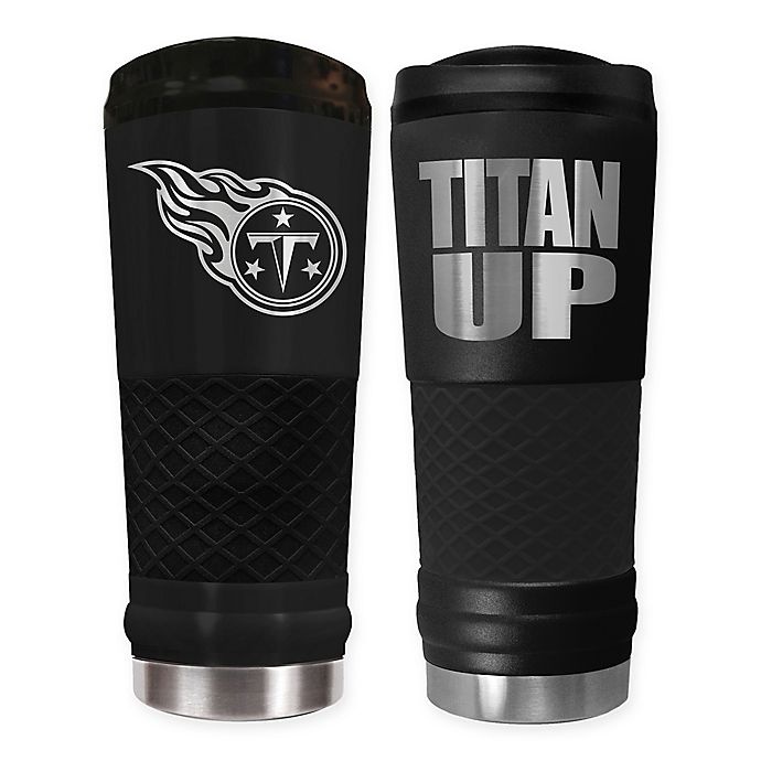 slide 1 of 1, NFL Tennessee Titans Powder Coated Stealth Draft Tumbler, 24 oz