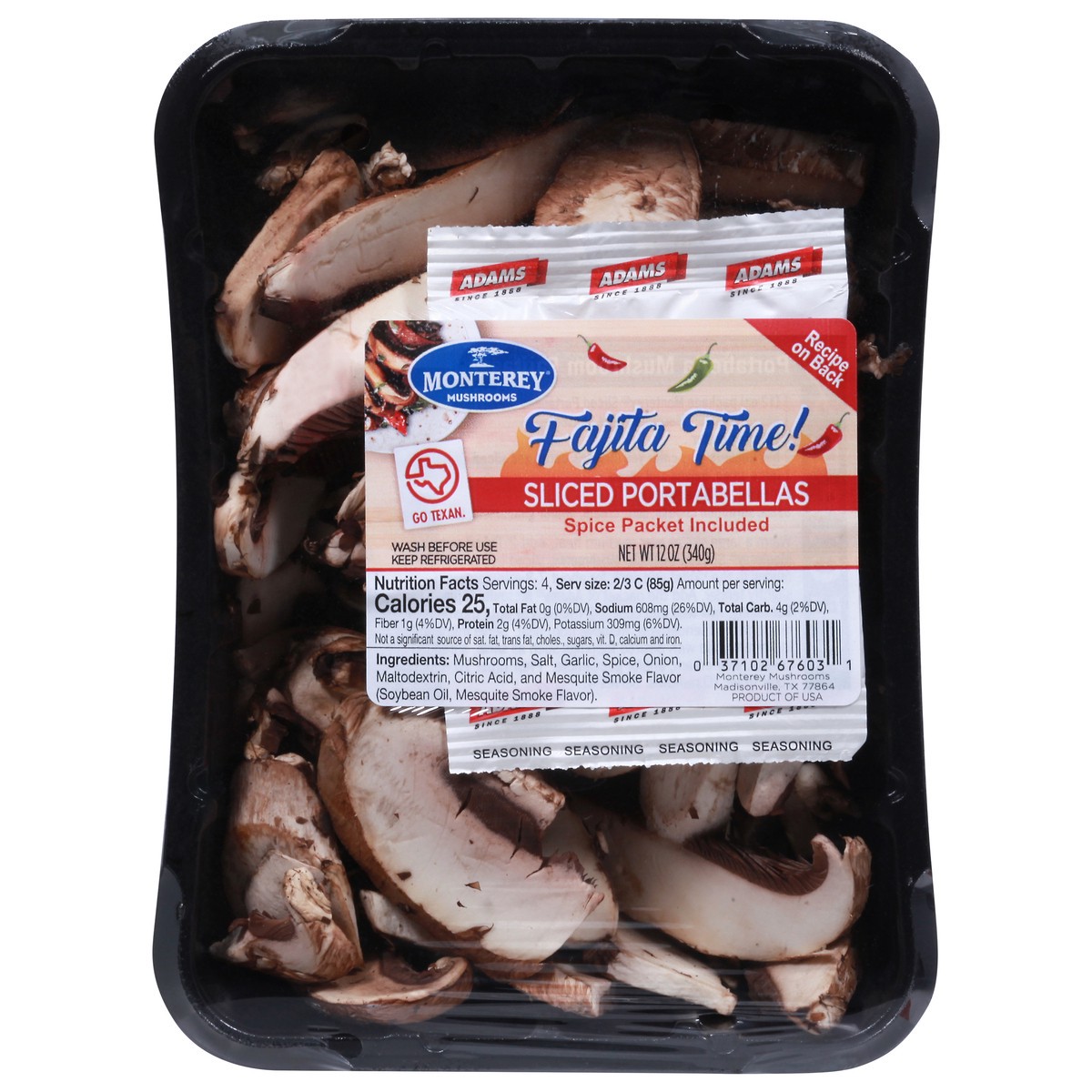 slide 1 of 14, Monterey Sliced Portabellas Mushrooms 12 oz, 12 oz